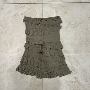 American Rag Ruffle Strapless Top